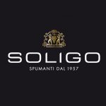 Logo cantina Colli del Soligo spumanti prosecco Conegliano Valdobbiadene sfondo nero
